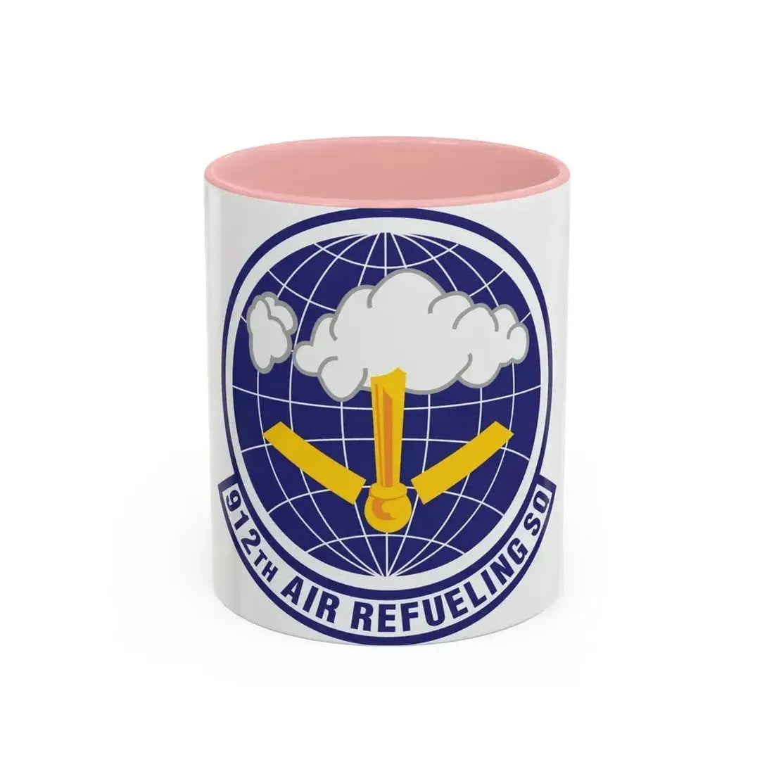 912th Air Refueling Squadron (U.S. Air Force) Accent Coffee Mug 11oz Pink - Go Mug Yourself