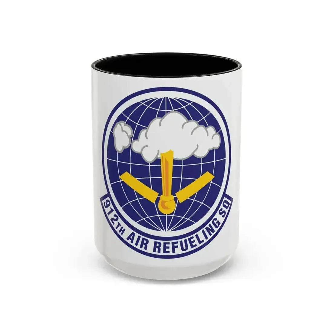 912th Air Refueling Squadron (U.S. Air Force) Accent Coffee Mug 15oz Black - Go Mug Yourself