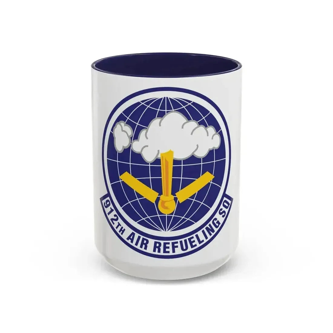 912th Air Refueling Squadron (U.S. Air Force) Accent Coffee Mug 15oz Navy - Go Mug Yourself