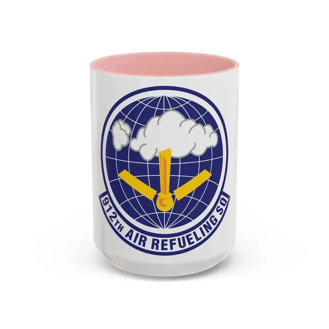 912th Air Refueling Squadron (U.S. Air Force) Accent Coffee Mug 15oz Pink - Go Mug Yourself