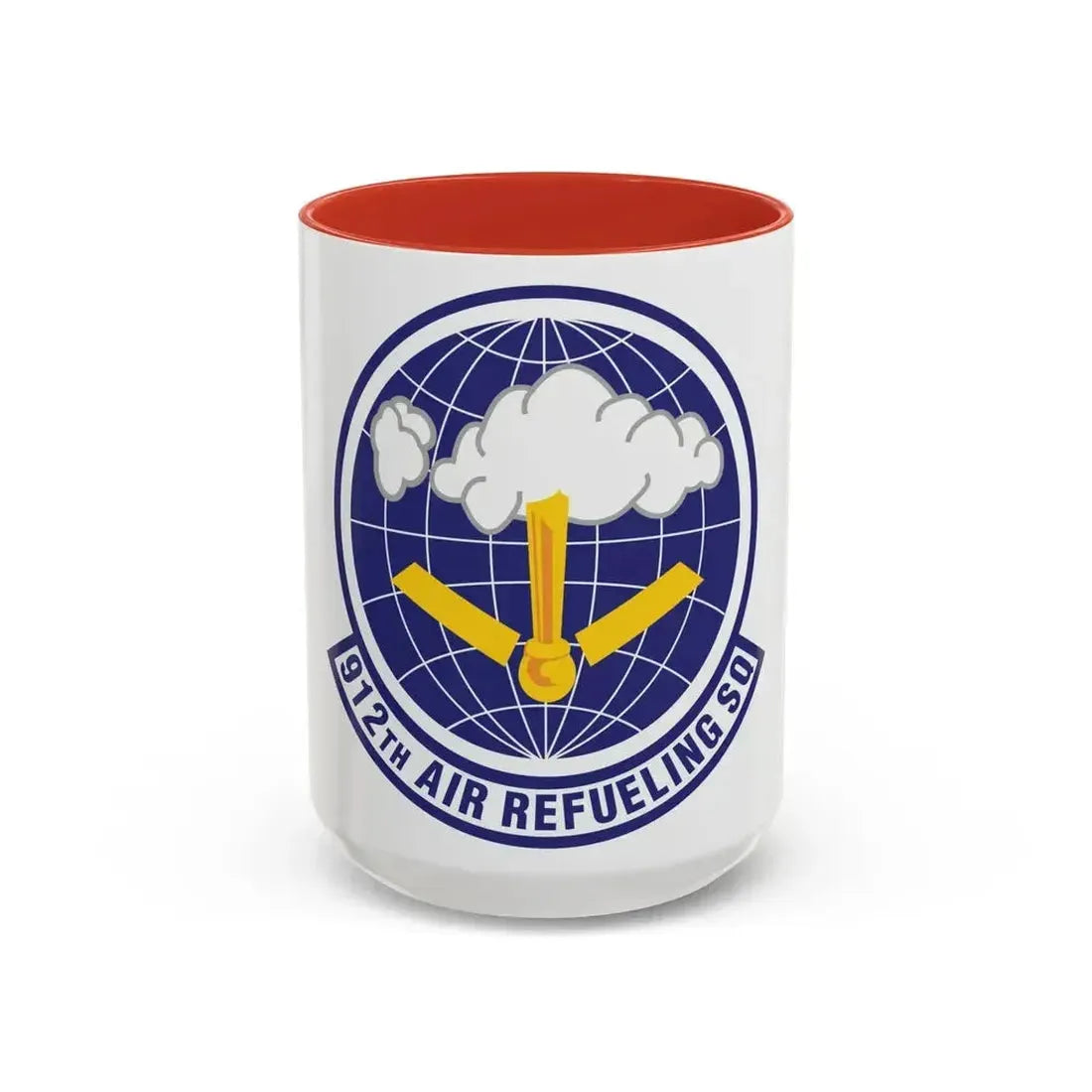 912th Air Refueling Squadron (U.S. Air Force) Accent Coffee Mug 15oz Red - Go Mug Yourself