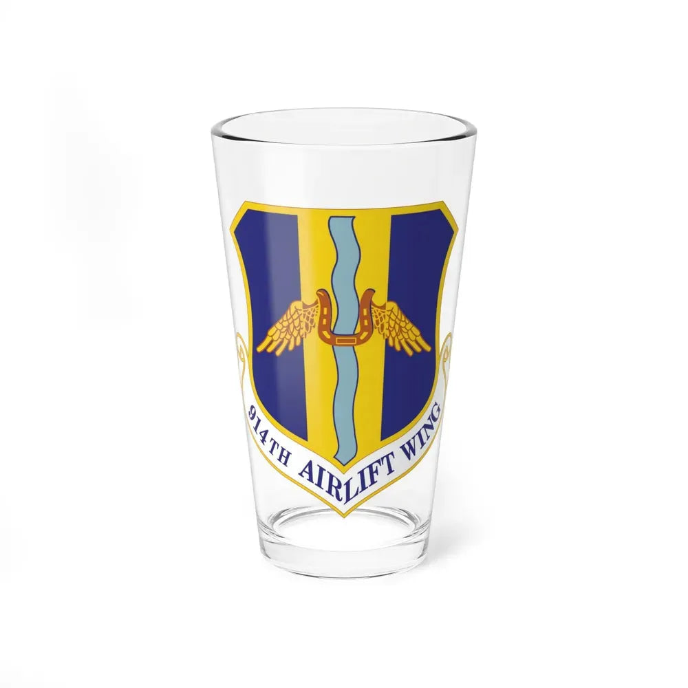 914th Airlift Wing (U.S. Air Force) Pint Glass 16oz 16oz - Go Mug Yourself