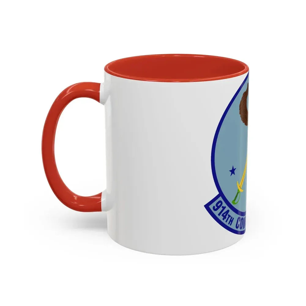 914th Combat Communications Flight (U.S. Air Force) Accent Coffee Mug - Go Mug Yourself