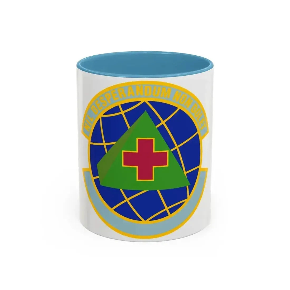 916 Aerospace Medicine Squadron AFRC (U.S. Air Force) Accent Coffee Mug 11oz Light Blue - Go Mug Yourself