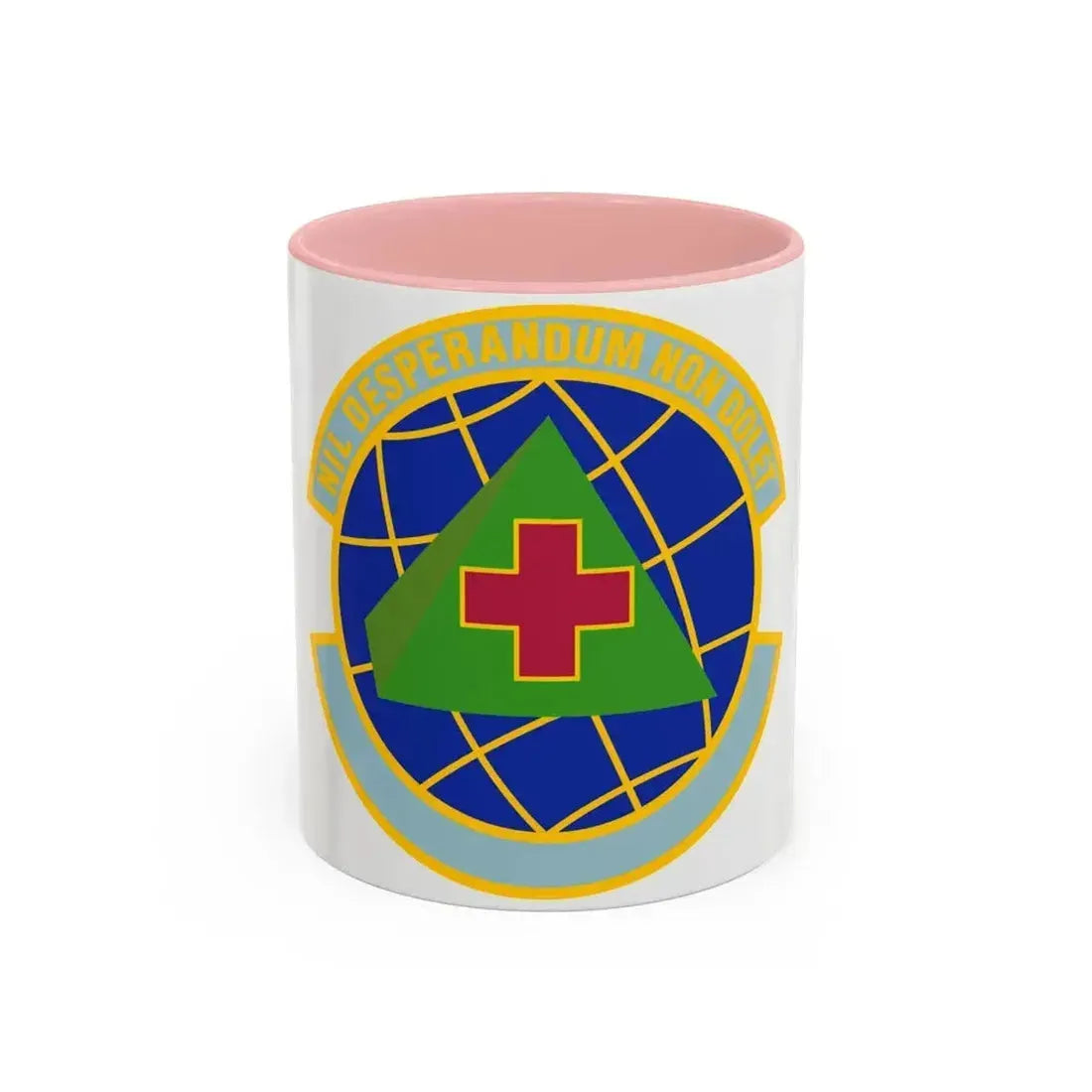 916 Aerospace Medicine Squadron AFRC (U.S. Air Force) Accent Coffee Mug 11oz Pink - Go Mug Yourself