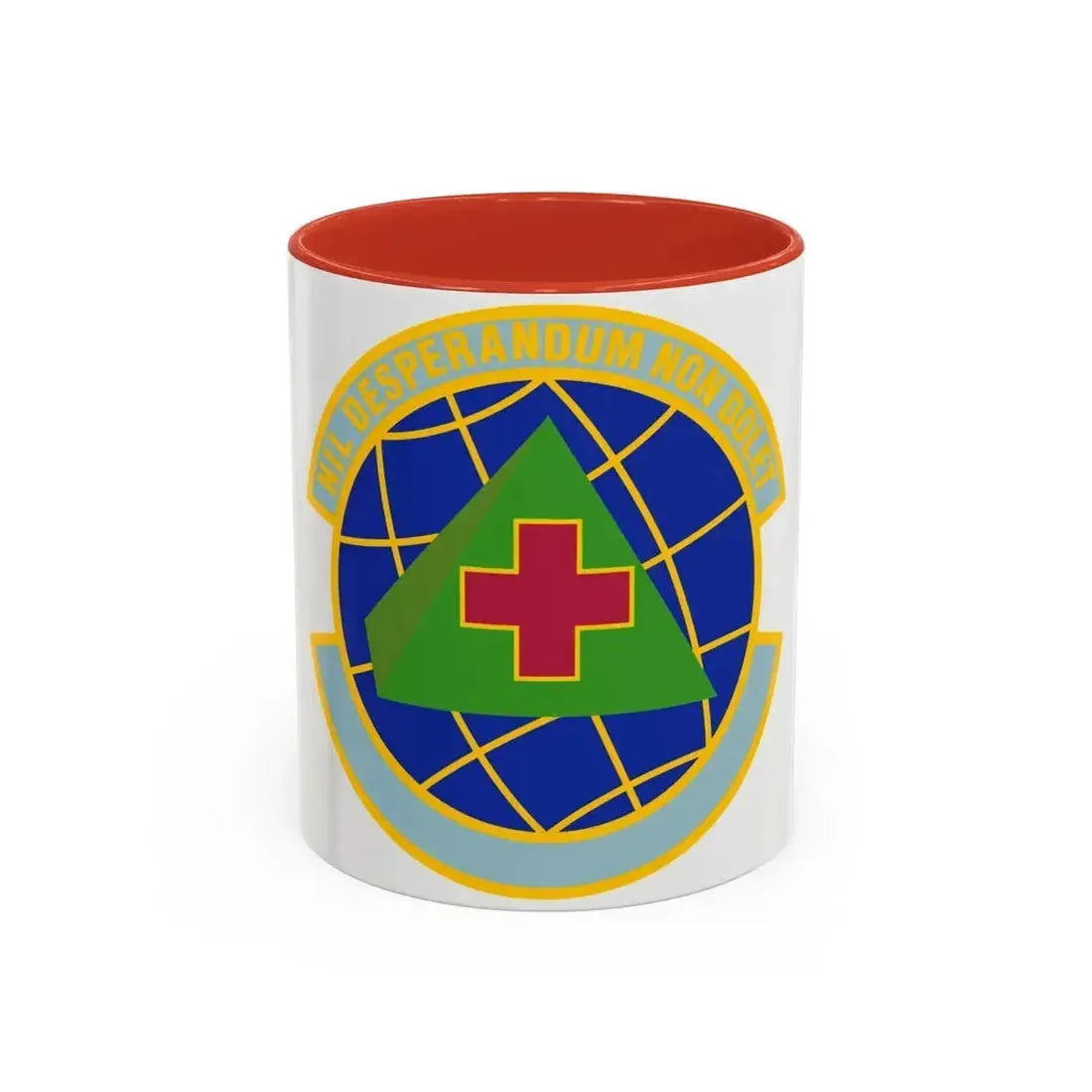 916 Aerospace Medicine Squadron AFRC (U.S. Air Force) Accent Coffee Mug 11oz Red - Go Mug Yourself