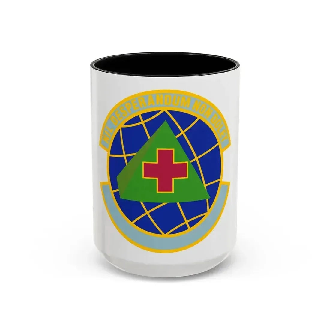 916 Aerospace Medicine Squadron AFRC (U.S. Air Force) Accent Coffee Mug 15oz Black - Go Mug Yourself