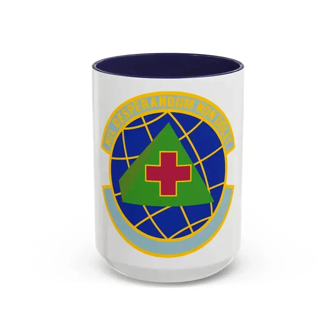 916 Aerospace Medicine Squadron AFRC (U.S. Air Force) Accent Coffee Mug 15oz Navy - Go Mug Yourself