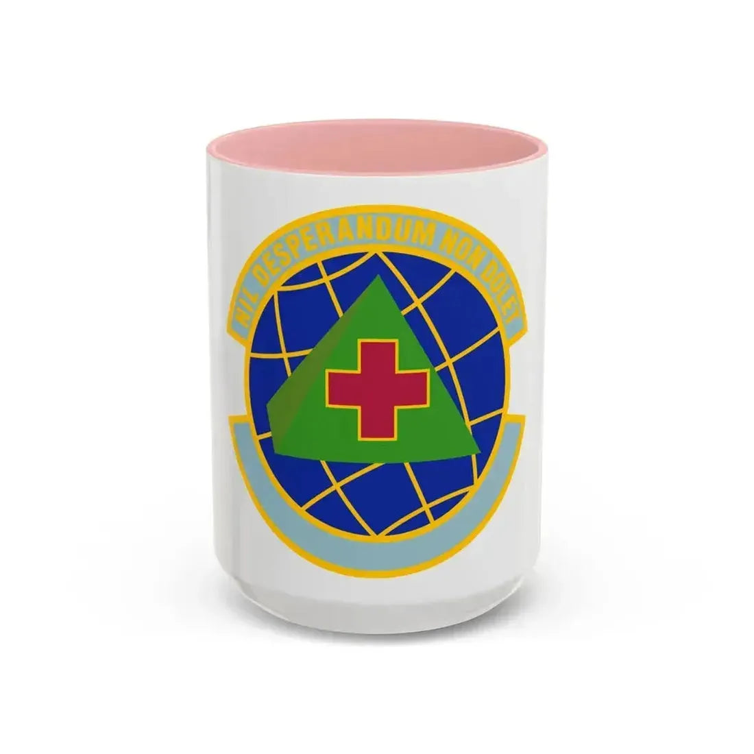 916 Aerospace Medicine Squadron AFRC (U.S. Air Force) Accent Coffee Mug 15oz Pink - Go Mug Yourself