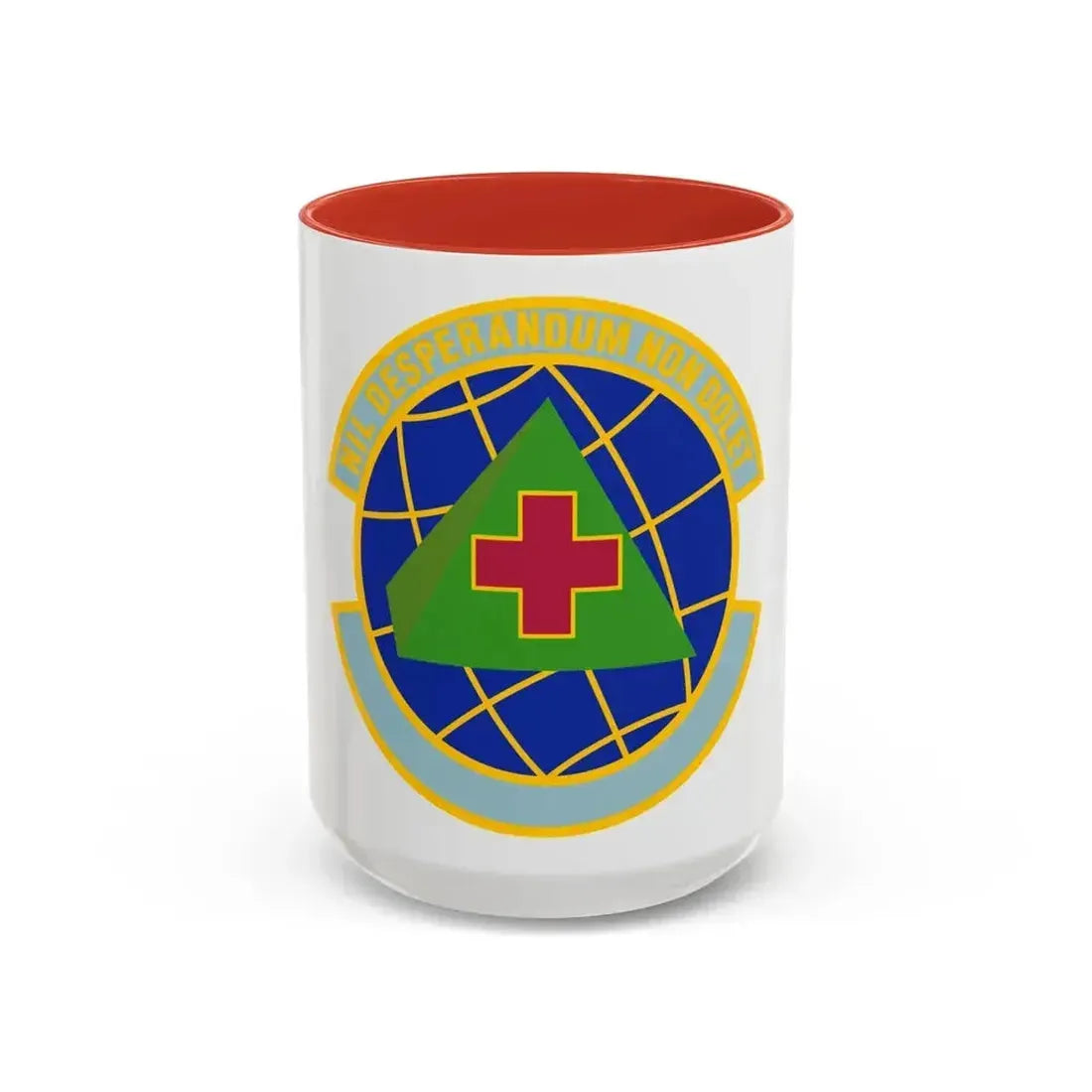 916 Aerospace Medicine Squadron AFRC (U.S. Air Force) Accent Coffee Mug 15oz Red - Go Mug Yourself