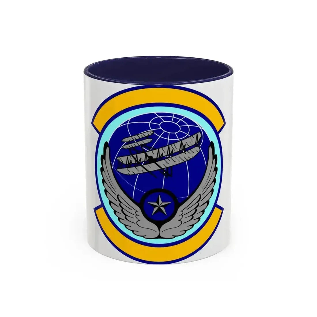 916 Aircraft Maintenance Squadron AFRC (U.S. Air Force) Accent Coffee Mug 11oz Navy - Go Mug Yourself