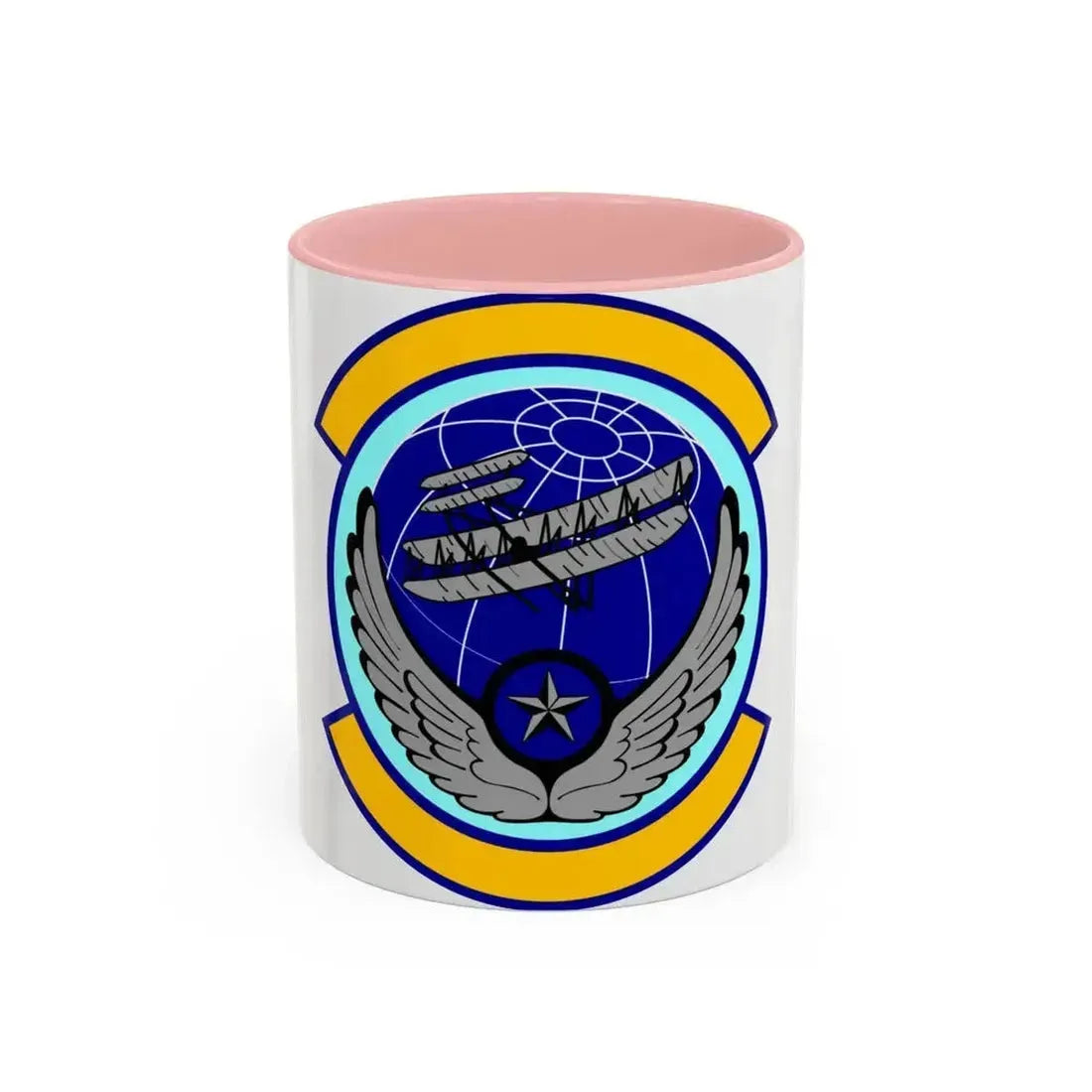 916 Aircraft Maintenance Squadron AFRC (U.S. Air Force) Accent Coffee Mug 11oz Pink - Go Mug Yourself