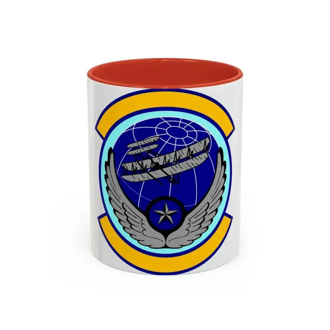 916 Aircraft Maintenance Squadron AFRC (U.S. Air Force) Accent Coffee Mug 11oz Red - Go Mug Yourself