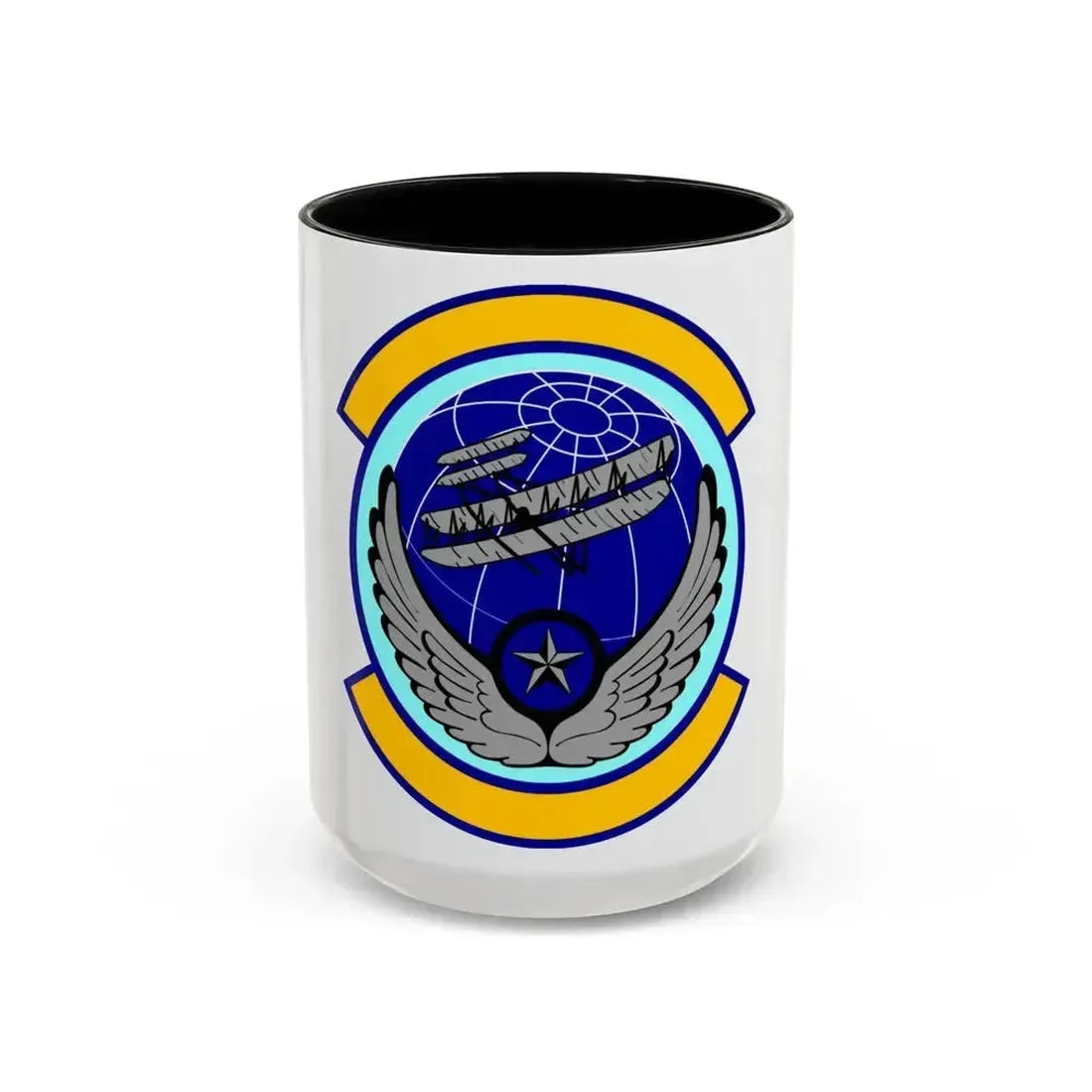 916 Aircraft Maintenance Squadron AFRC (U.S. Air Force) Accent Coffee Mug 15oz Black - Go Mug Yourself