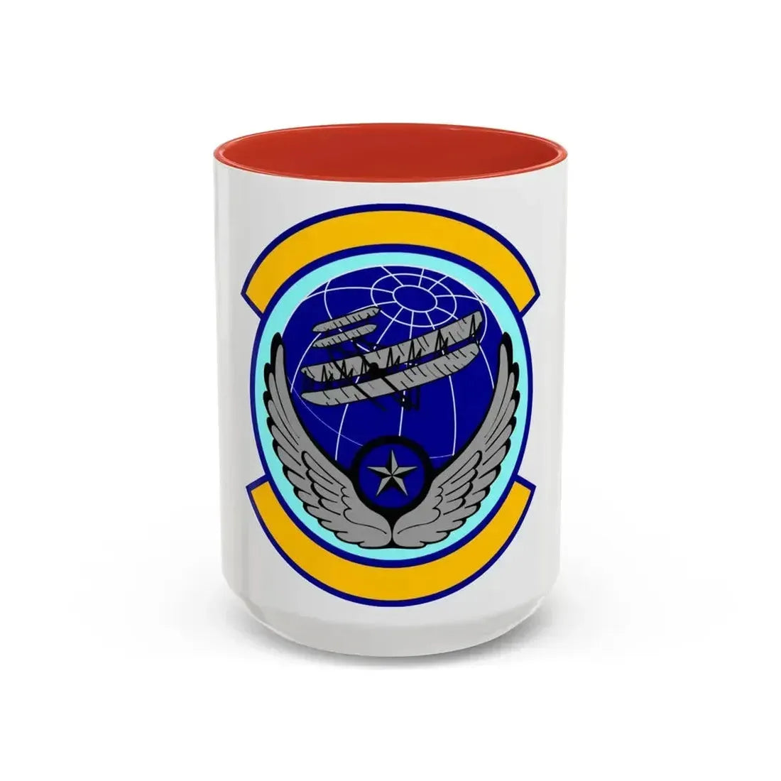916 Aircraft Maintenance Squadron AFRC (U.S. Air Force) Accent Coffee Mug 15oz Red - Go Mug Yourself