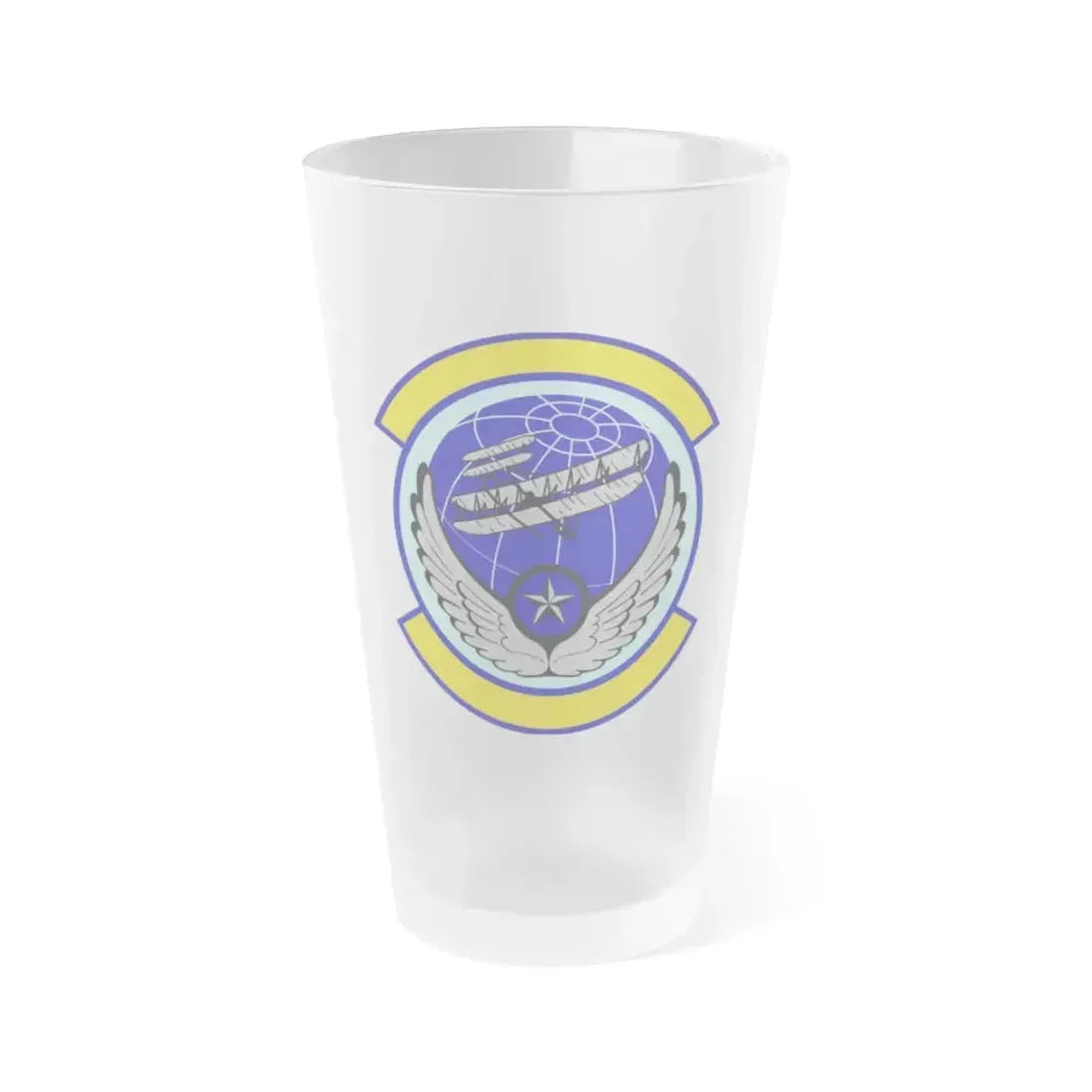 916 Aircraft Maintenance Squadron AFRC (U.S. Air Force) Frosted Pint Glass 16oz 16oz Frosted - Go Mug Yourself