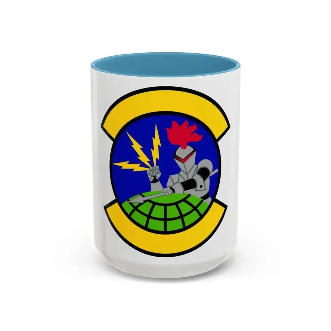 916 Maintenance Squadron AFRC (U.S. Air Force) Accent Coffee Mug 15oz Light Blue - Go Mug Yourself