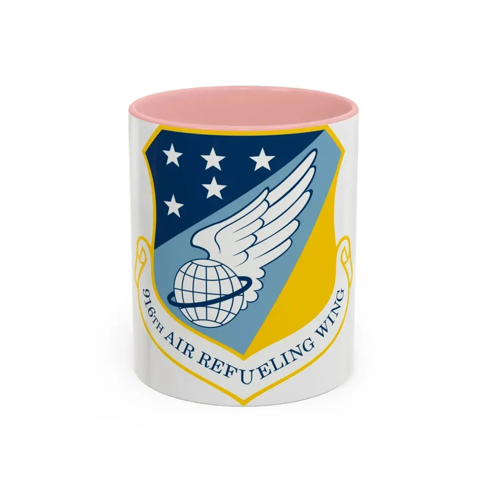 916th Air Refueling Wing (U.S. Air Force) Accent Coffee Mug 11oz Pink - Go Mug Yourself