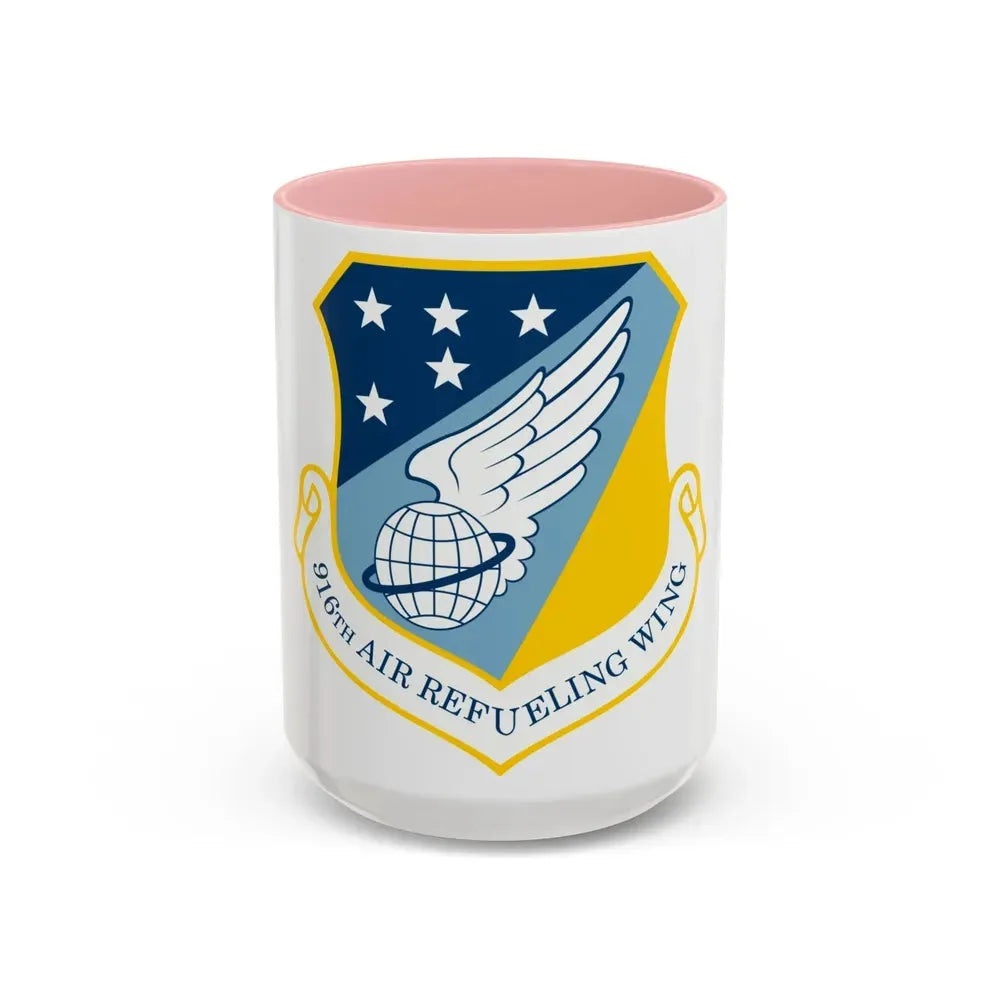 916th Air Refueling Wing (U.S. Air Force) Accent Coffee Mug 15oz Pink - Go Mug Yourself