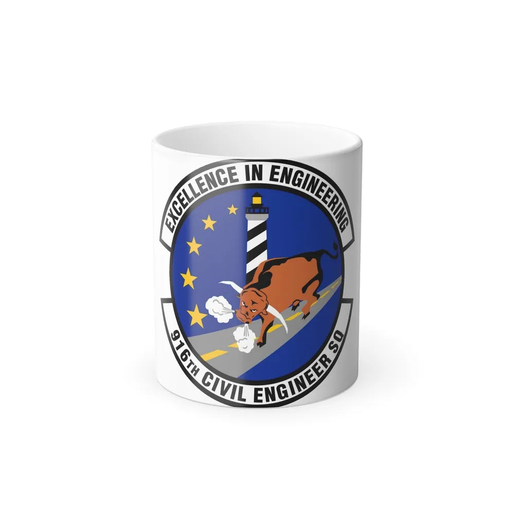 916th Civil Engineer Squadron (U.S. Air Force) Color Changing Coffee Mug-11oz-Go Mug Yourself