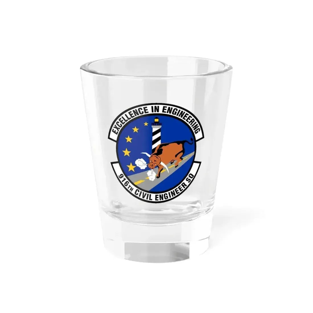 916th Civil Engineer Squadron (U.S. Air Force) Shot Glass 1.5oz 1.5oz - Go Mug Yourself