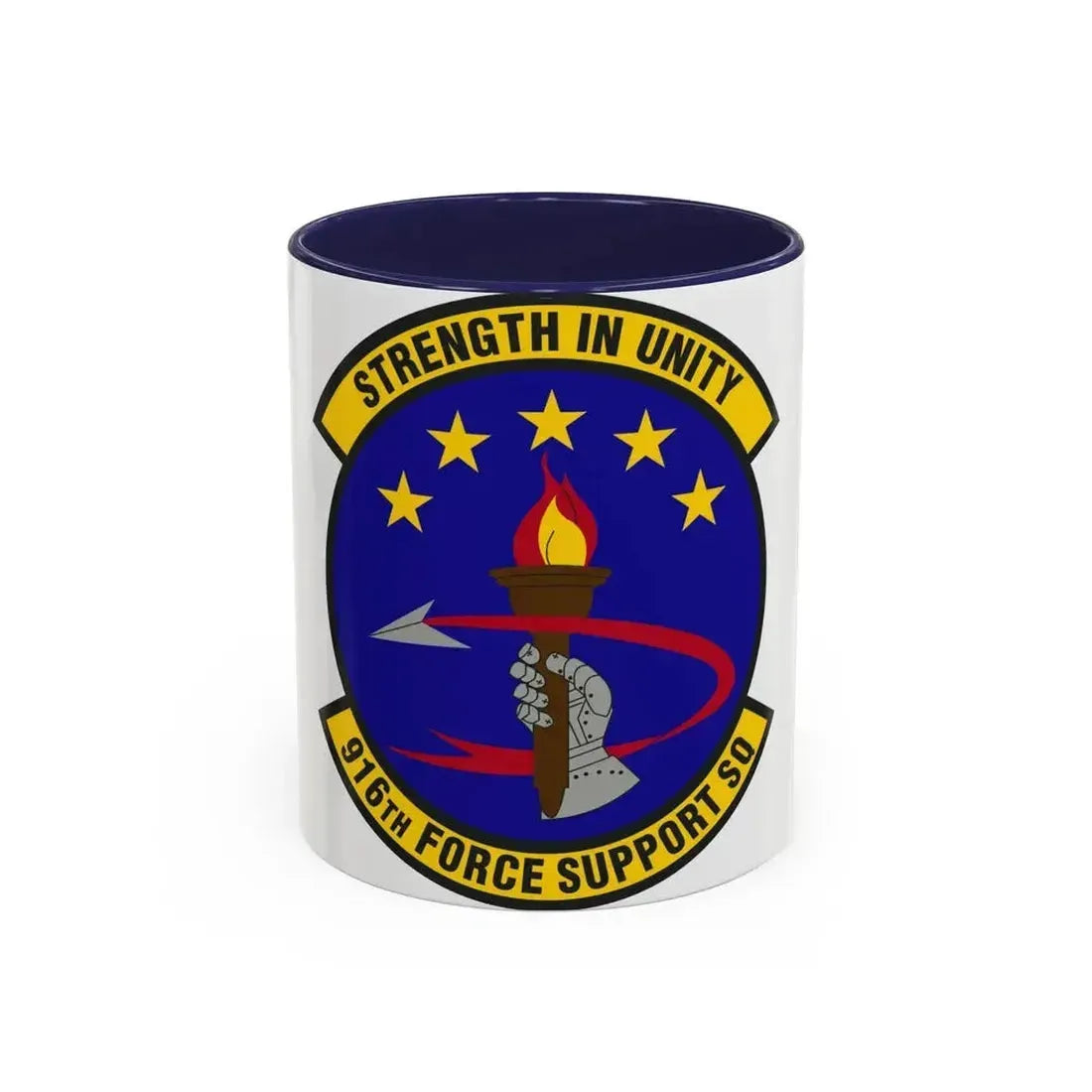 916th Force Support Squadron (U.S. Air Force) Accent Coffee Mug 11oz Navy - Go Mug Yourself