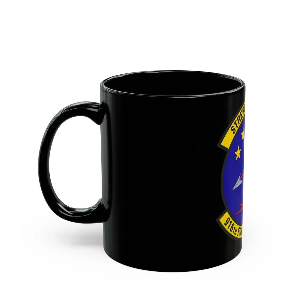 916th Force Support Squadron (U.S. Air Force) Black Coffee Mug - Go Mug Yourself