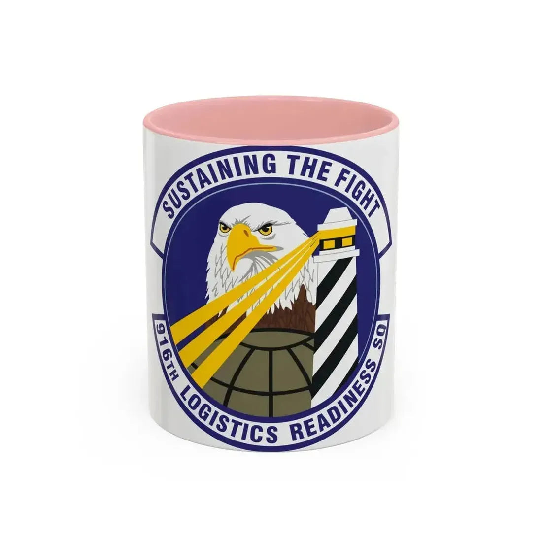 916th Logistics Readiness Squadron (U.S. Air Force) Accent Coffee Mug 11oz Pink - Go Mug Yourself