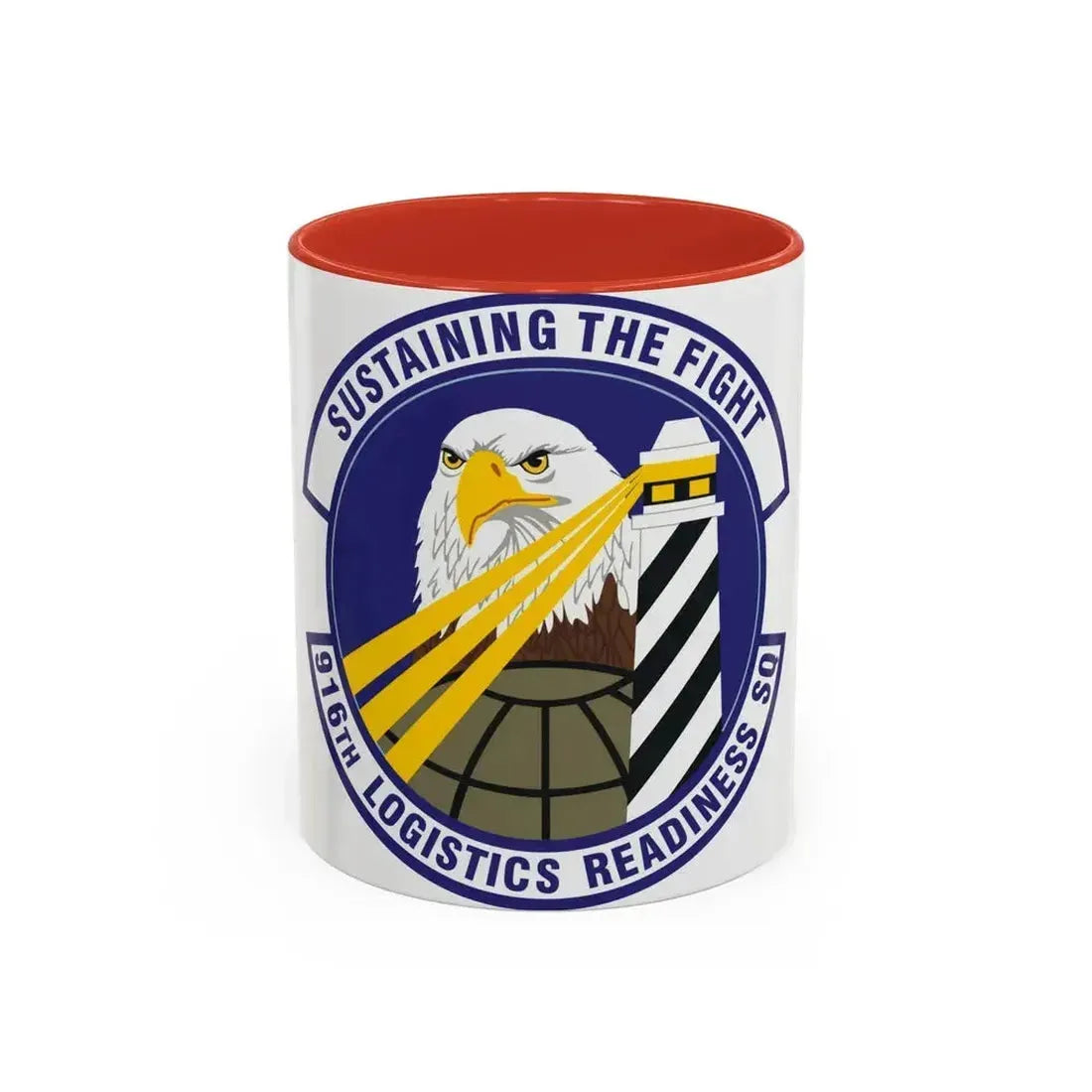 916th Logistics Readiness Squadron (U.S. Air Force) Accent Coffee Mug 11oz Red - Go Mug Yourself