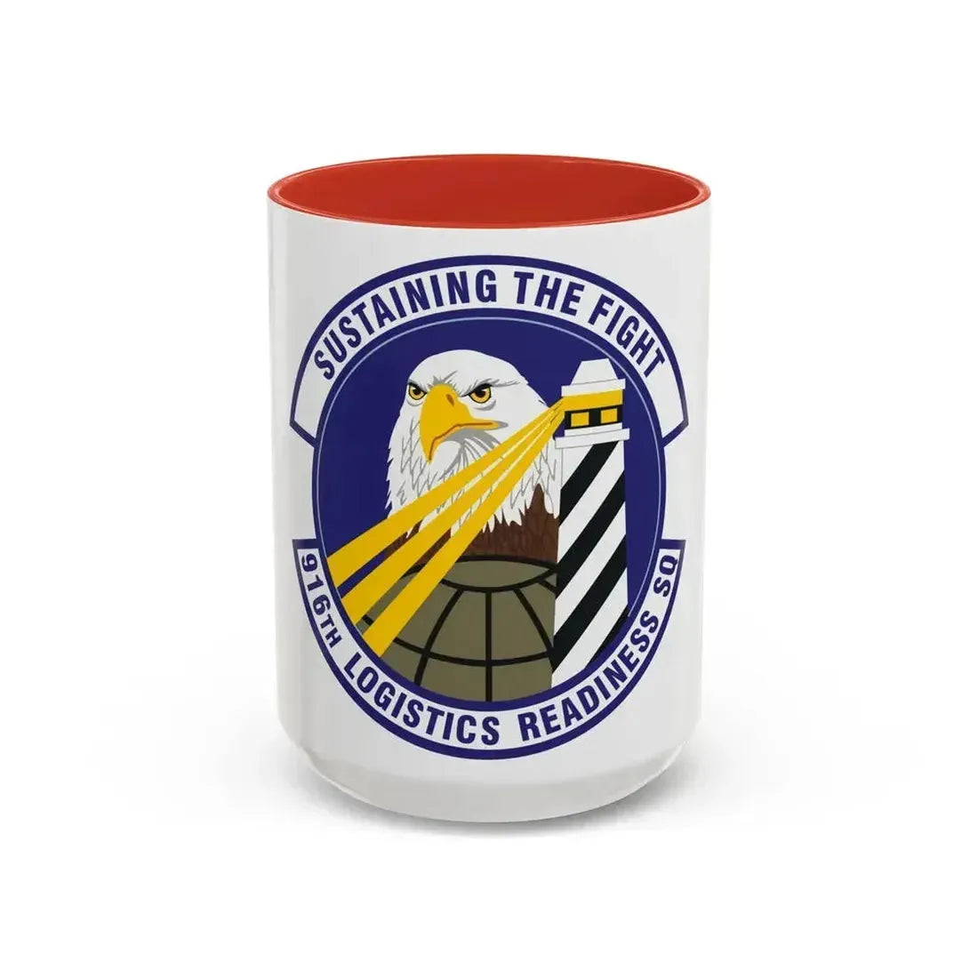 916th Logistics Readiness Squadron (U.S. Air Force) Accent Coffee Mug 15oz Red - Go Mug Yourself