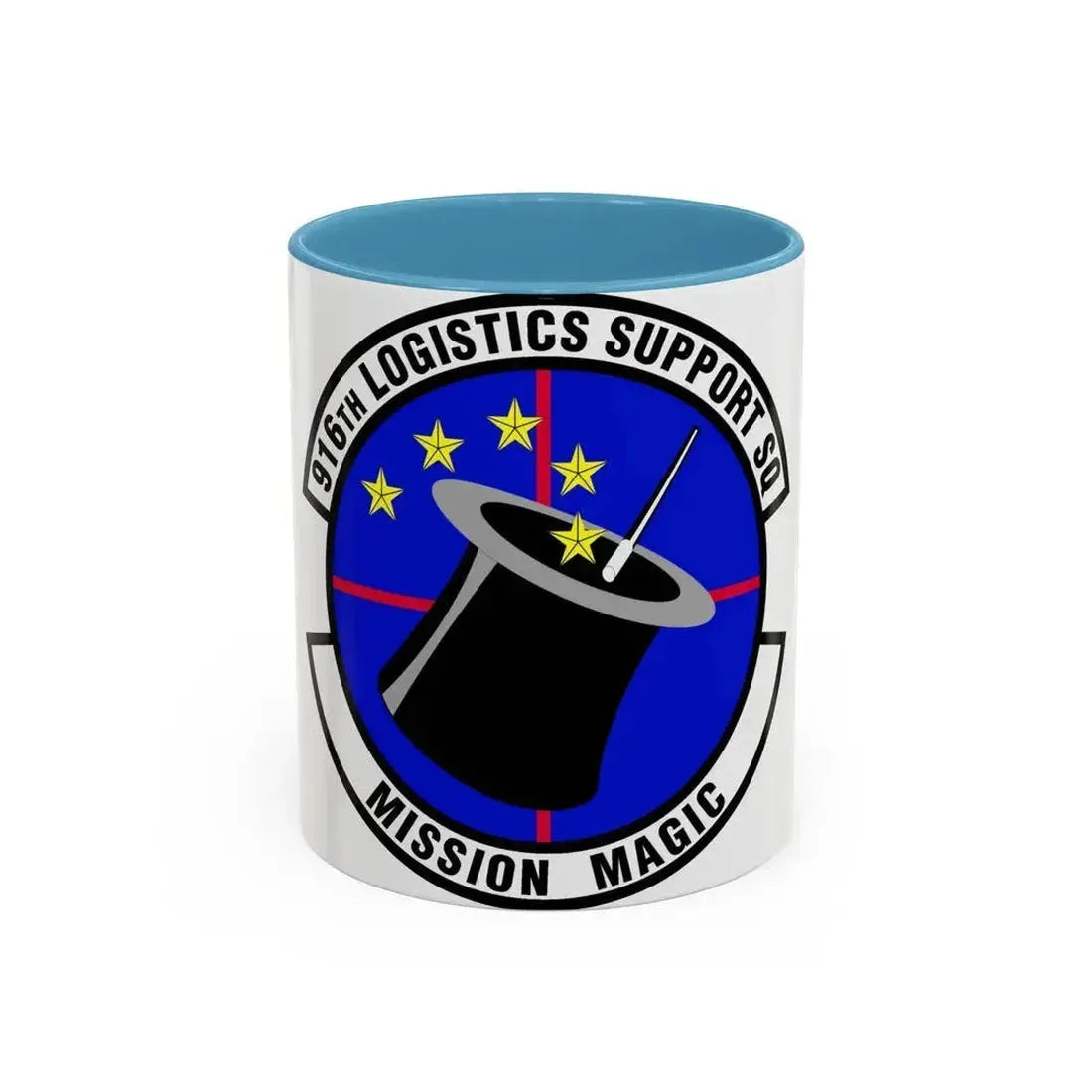 916th Logistics Support Squadron (U.S. Air Force) Accent Coffee Mug 11oz Light Blue - Go Mug Yourself