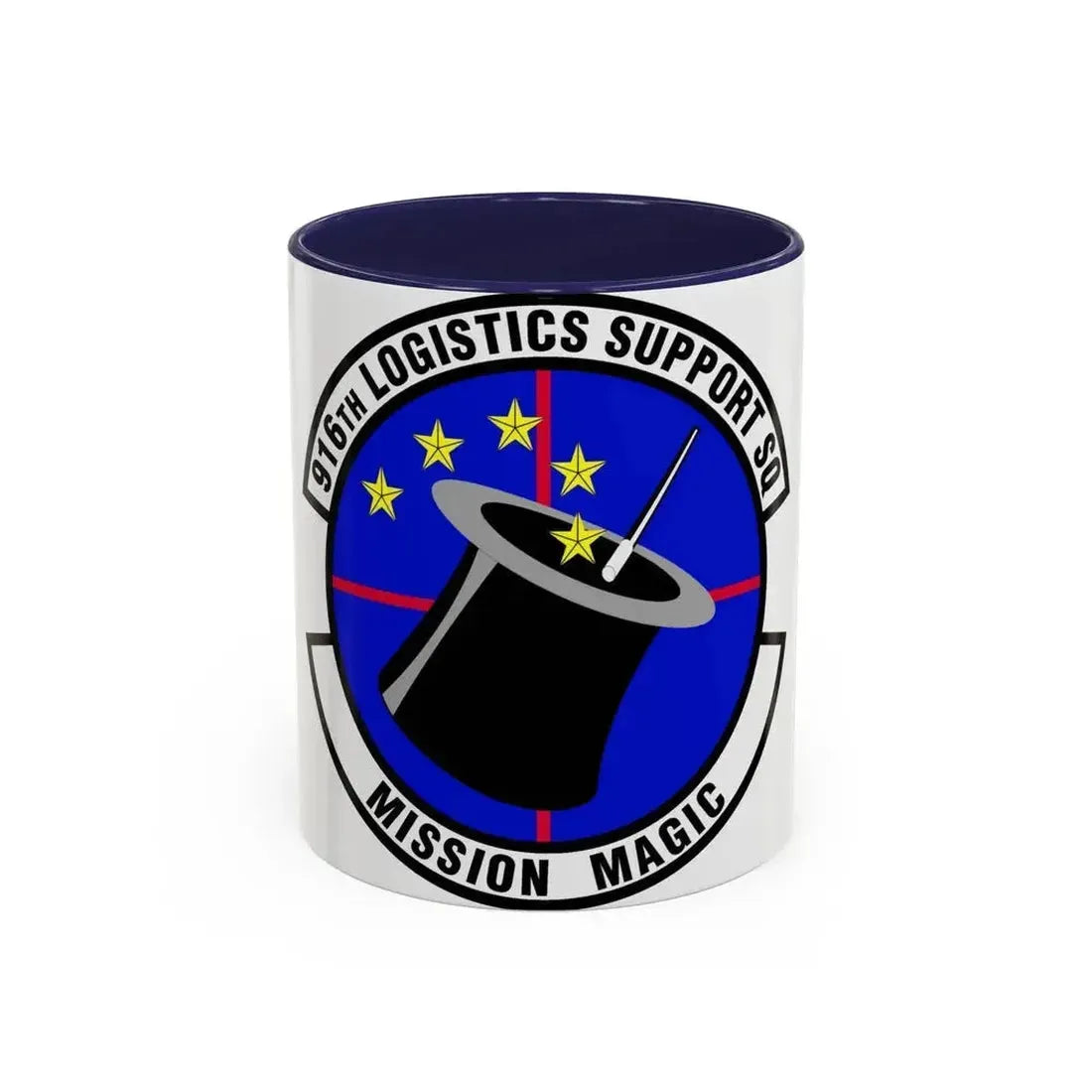 916th Logistics Support Squadron (U.S. Air Force) Accent Coffee Mug 11oz Navy - Go Mug Yourself