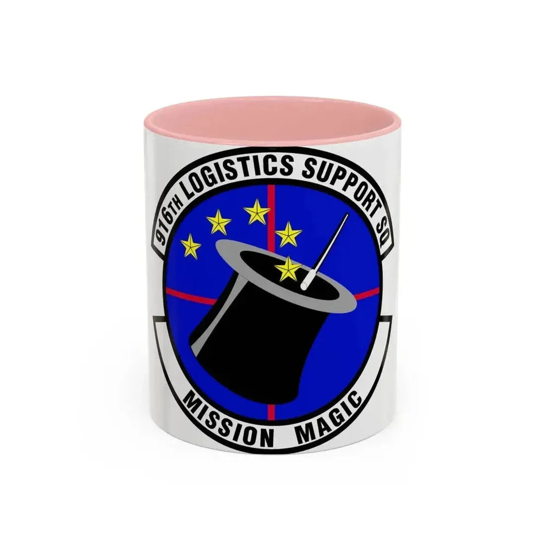 916th Logistics Support Squadron (U.S. Air Force) Accent Coffee Mug 11oz Pink - Go Mug Yourself