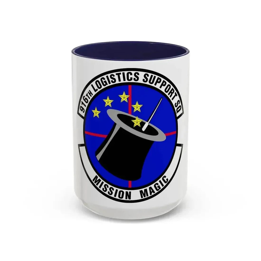 916th Logistics Support Squadron (U.S. Air Force) Accent Coffee Mug 15oz Navy - Go Mug Yourself