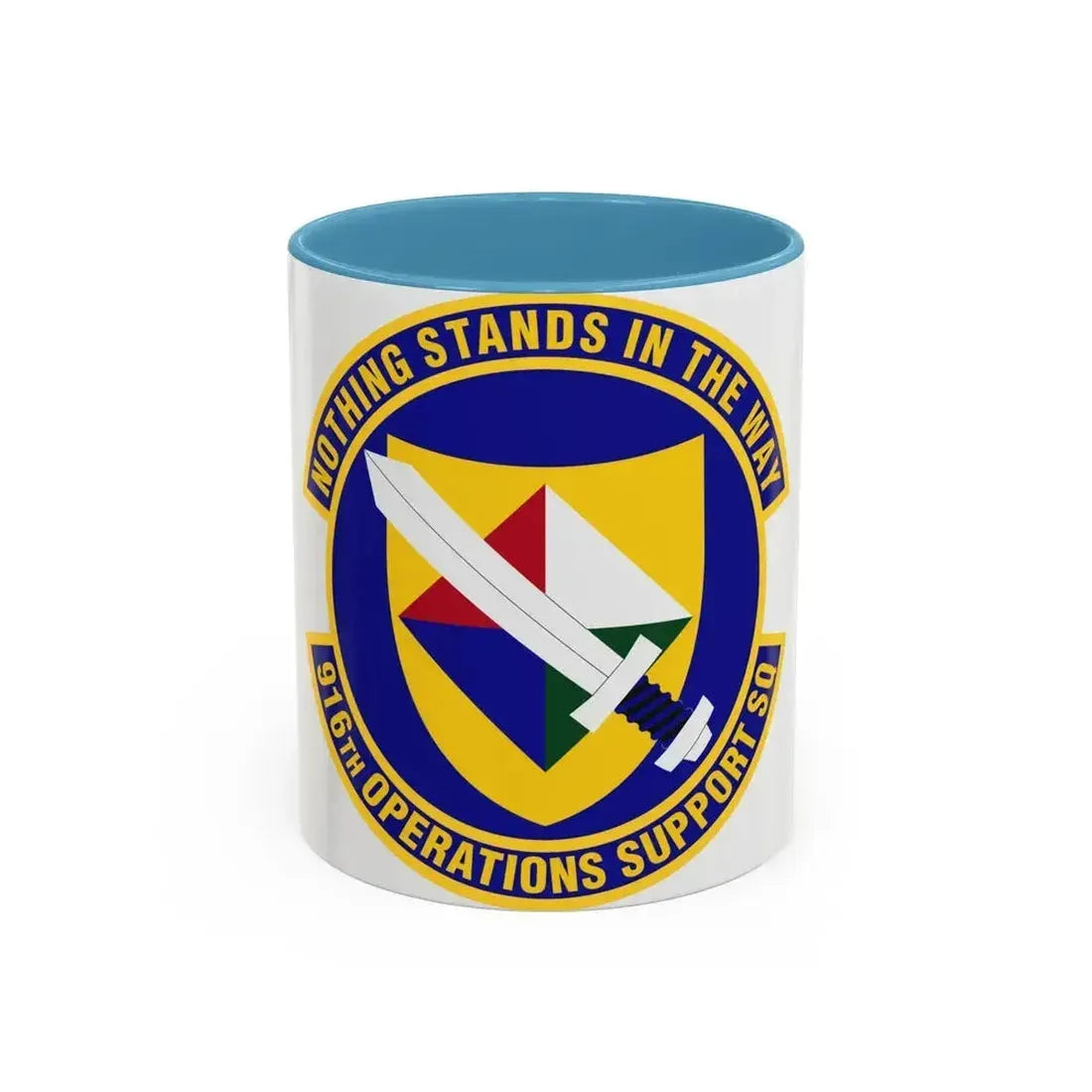 916th Operations Support Squadron (U.S. Air Force) Accent Coffee Mug 11oz Light Blue - Go Mug Yourself