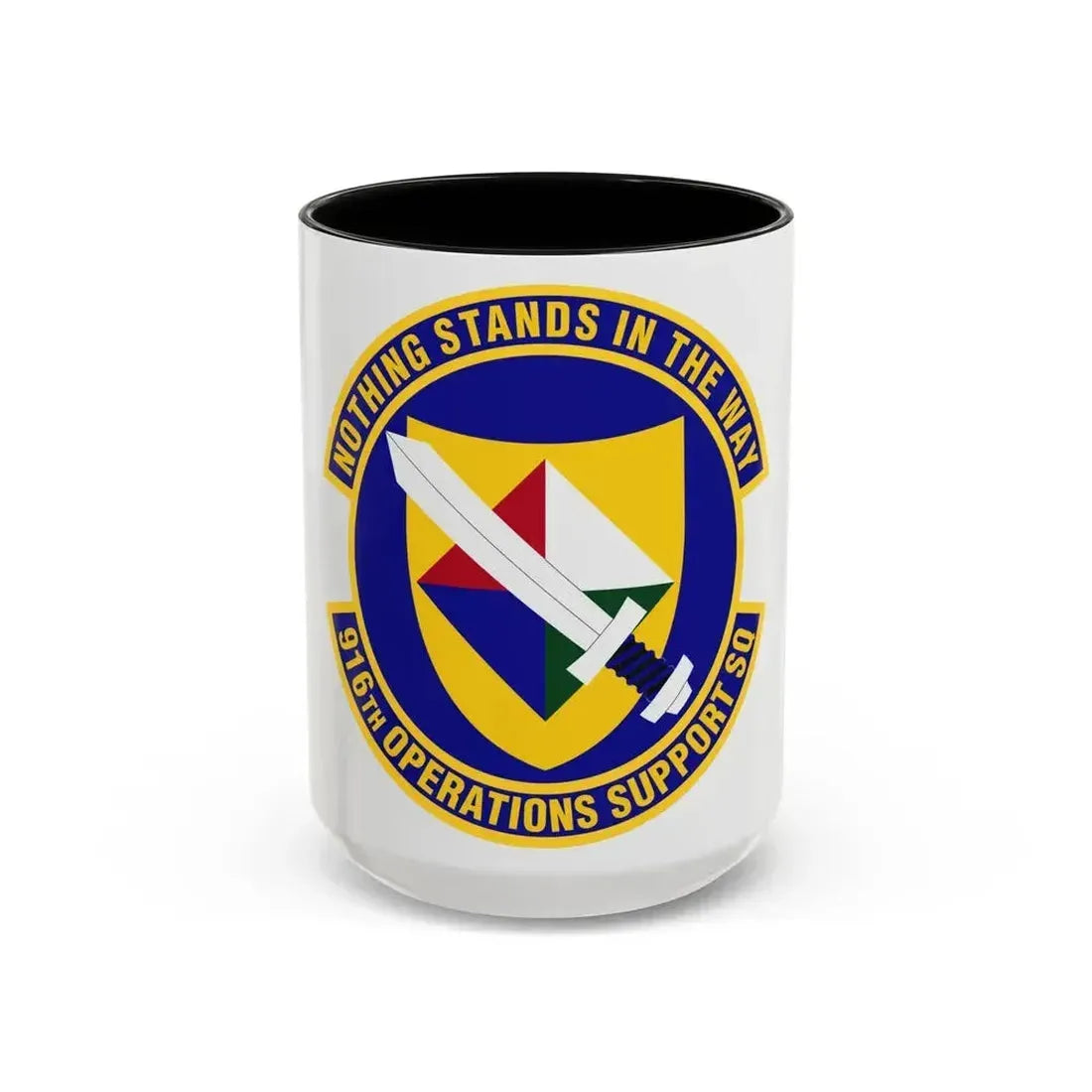 916th Operations Support Squadron (U.S. Air Force) Accent Coffee Mug 15oz Black - Go Mug Yourself