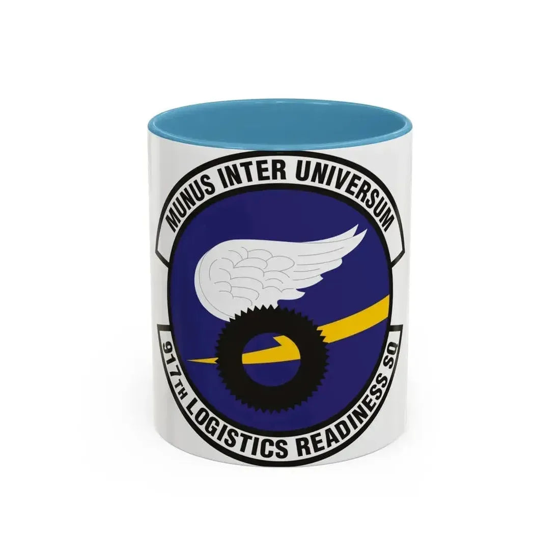 917th Logistics Readiness Squadron (U.S. Air Force) Accent Coffee Mug 11oz Light Blue - Go Mug Yourself