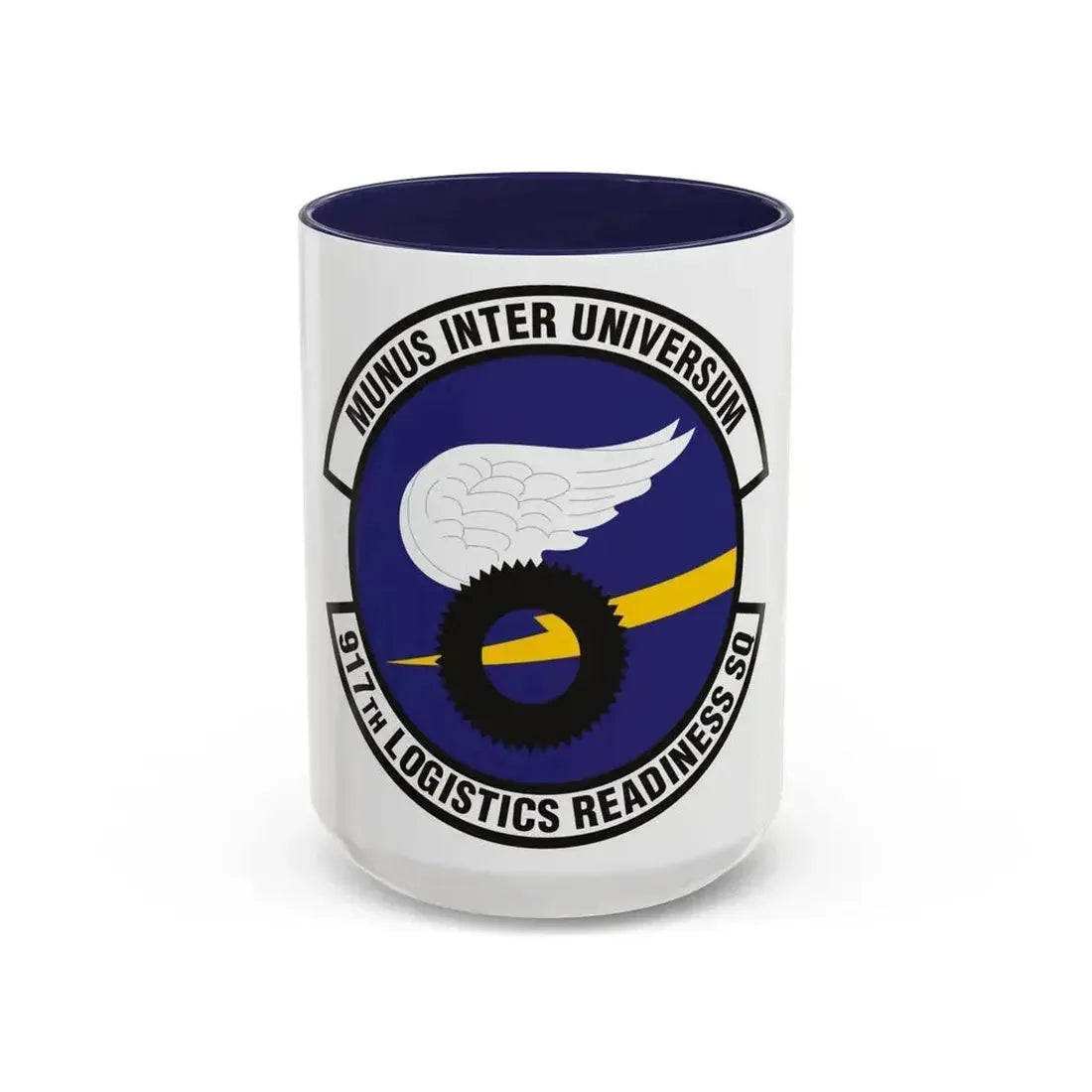 917th Logistics Readiness Squadron (U.S. Air Force) Accent Coffee Mug 15oz Navy - Go Mug Yourself