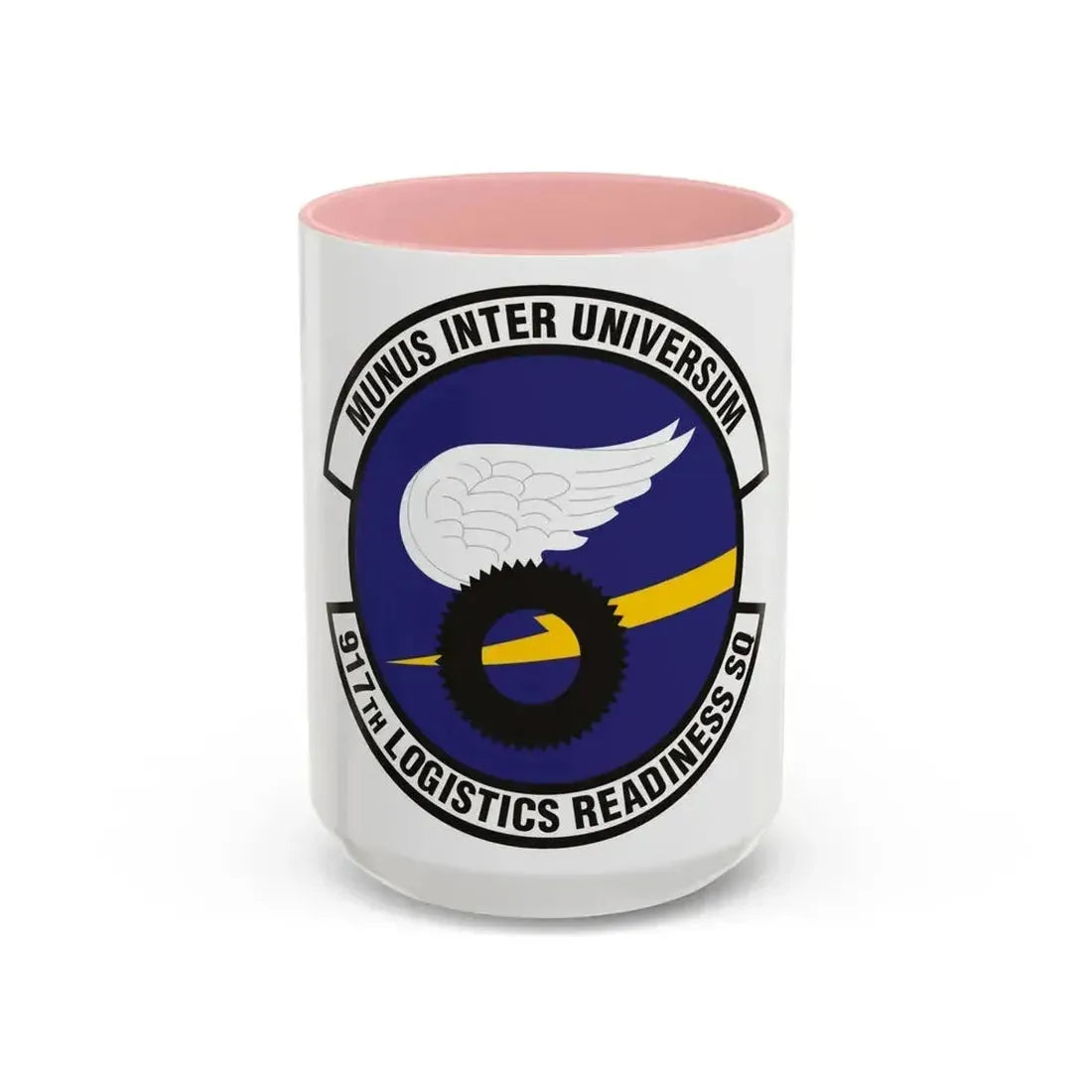 917th Logistics Readiness Squadron (U.S. Air Force) Accent Coffee Mug 15oz Pink - Go Mug Yourself