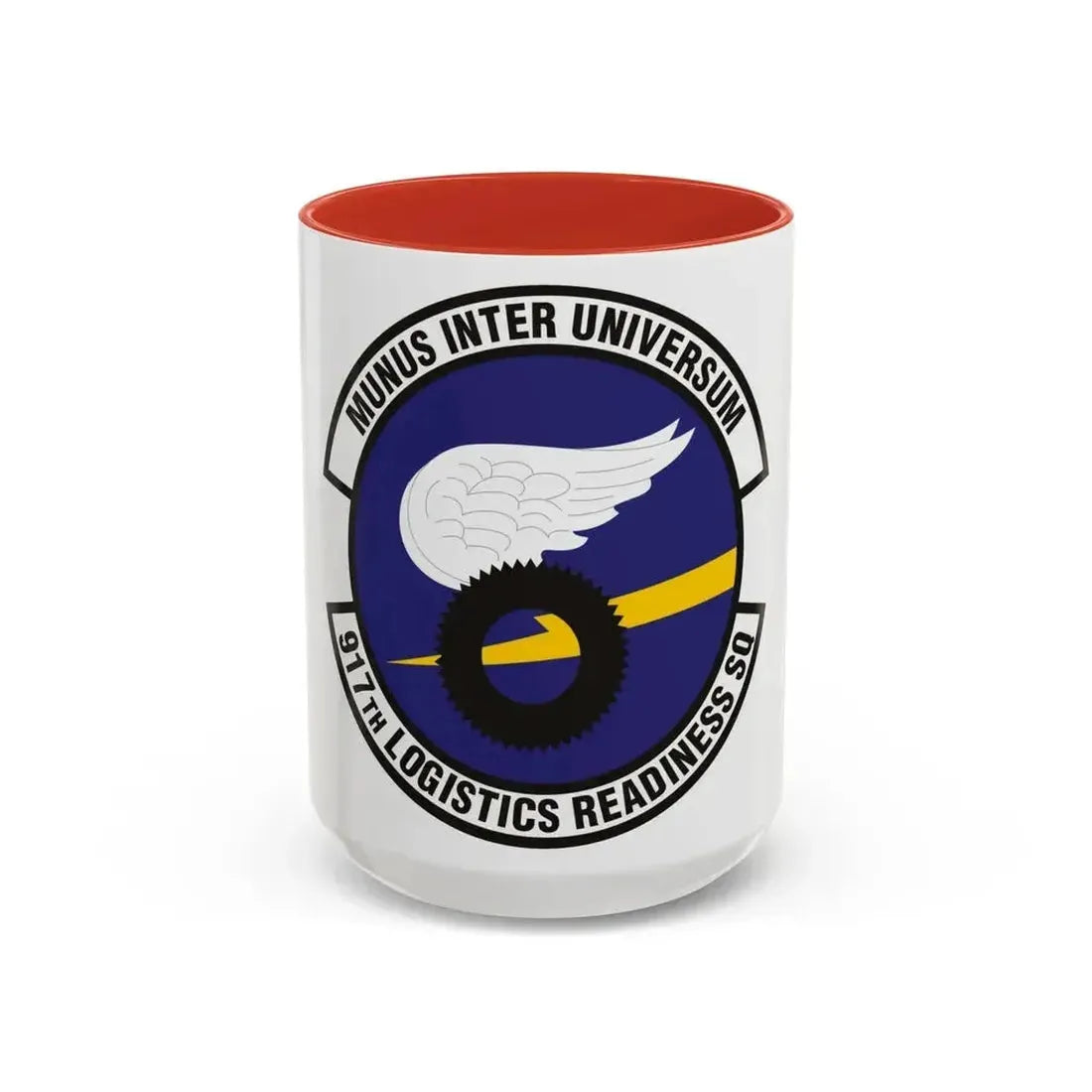 917th Logistics Readiness Squadron (U.S. Air Force) Accent Coffee Mug 15oz Red - Go Mug Yourself