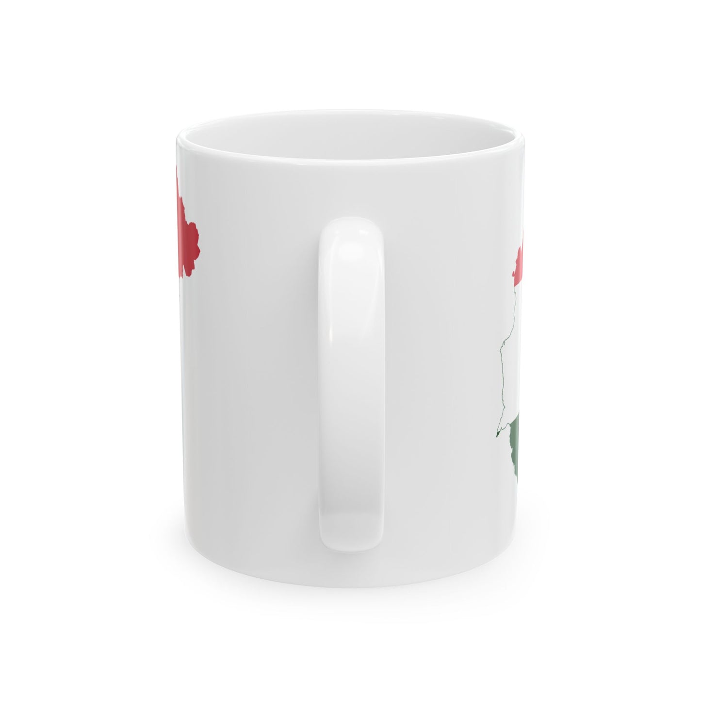 Flag-map of Hungary 1920-1921 (Hungary) White Coffee Mug