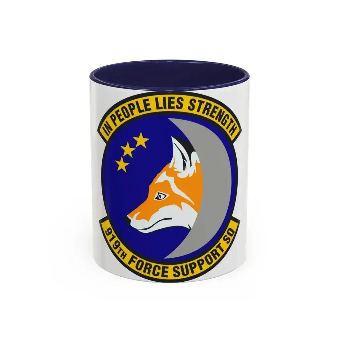 919th Force Support Squadron (U.S. Air Force) Accent Coffee Mug 11oz Navy - Go Mug Yourself
