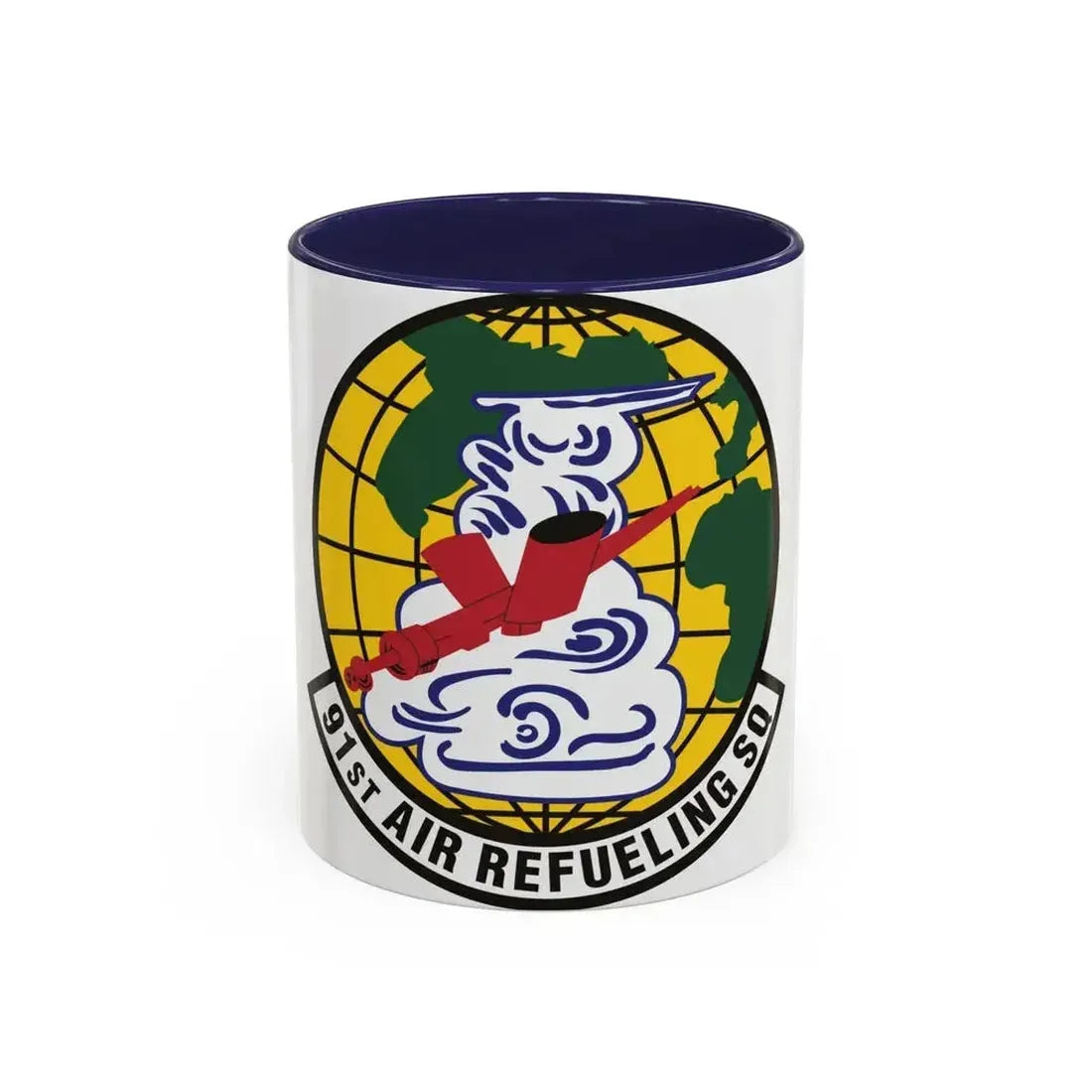 91st Air Refueling Squadron (U.S. Air Force) Accent Coffee Mug 11oz Navy - Go Mug Yourself