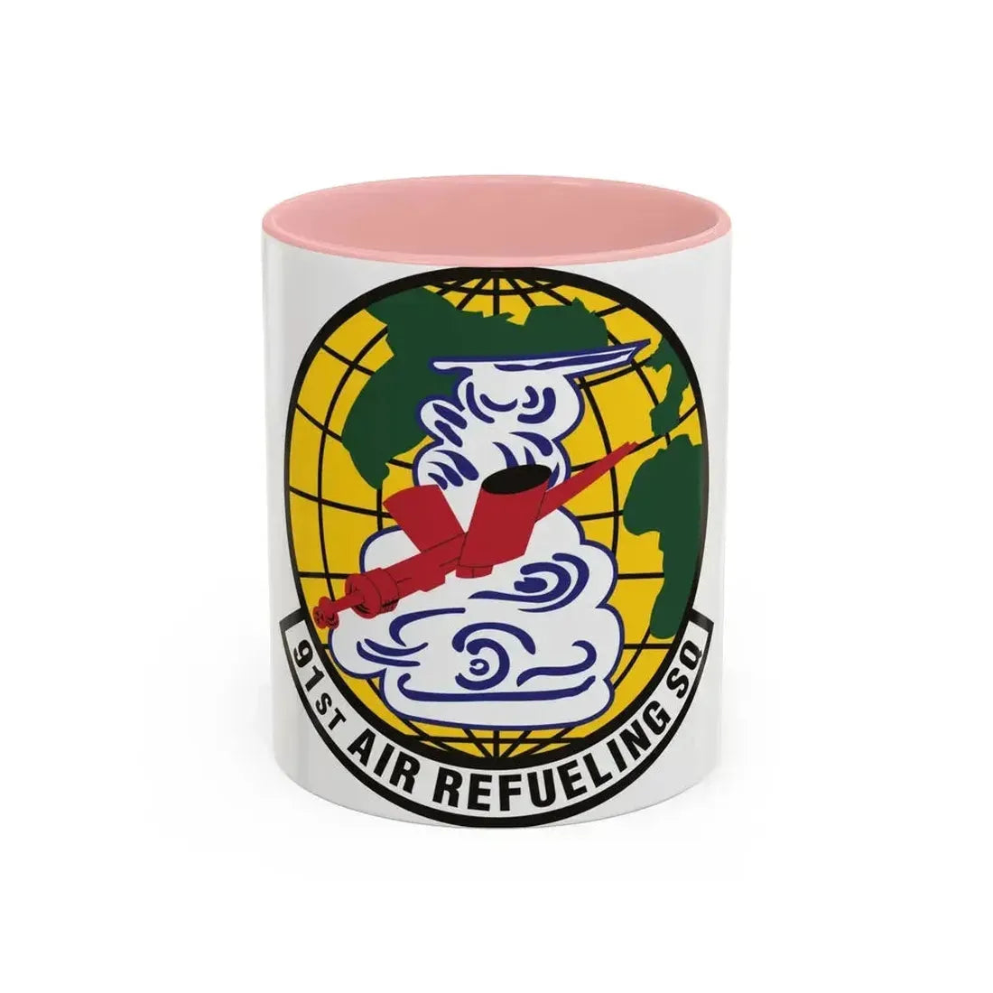 91st Air Refueling Squadron (U.S. Air Force) Accent Coffee Mug 11oz Pink - Go Mug Yourself