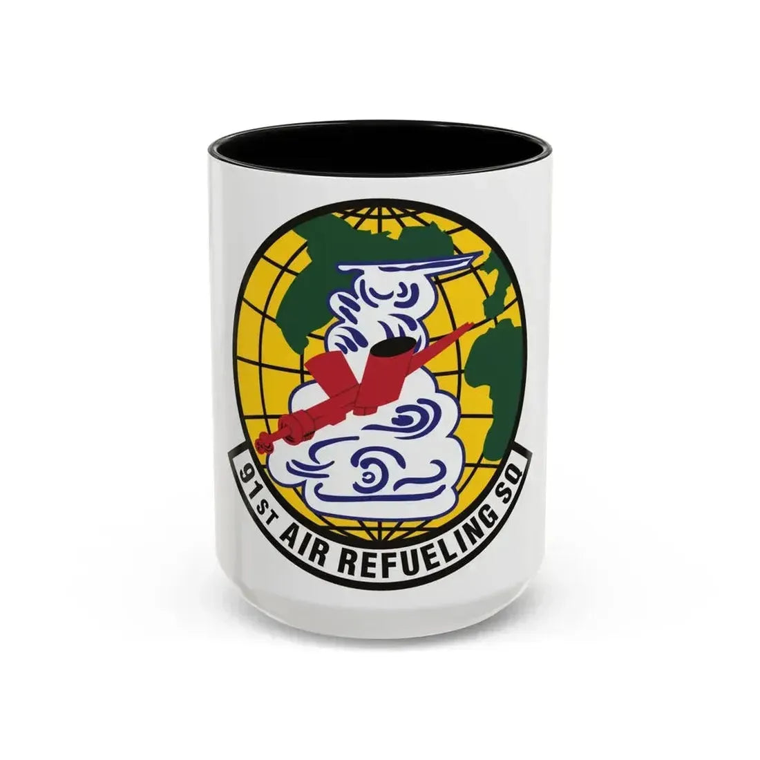 91st Air Refueling Squadron (U.S. Air Force) Accent Coffee Mug 15oz Black - Go Mug Yourself