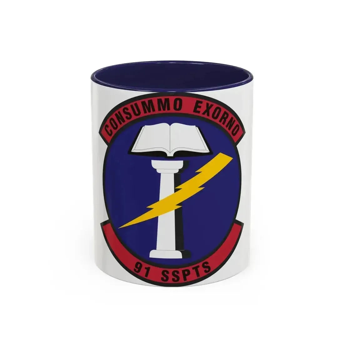 91st Security Support Squadron (U.S. Air Force) Accent Coffee Mug 11oz Navy - Go Mug Yourself