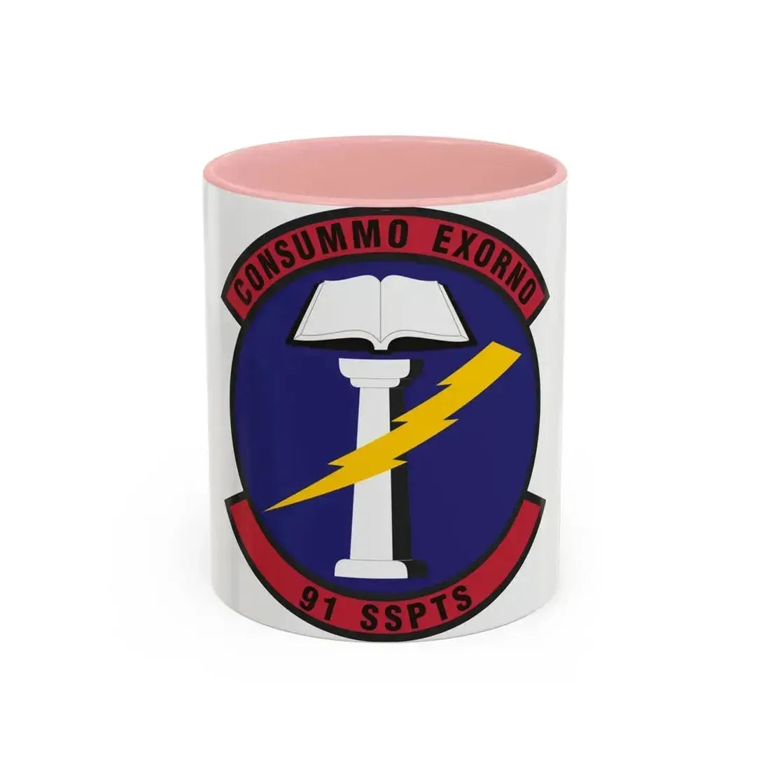 91st Security Support Squadron (U.S. Air Force) Accent Coffee Mug 11oz Pink - Go Mug Yourself