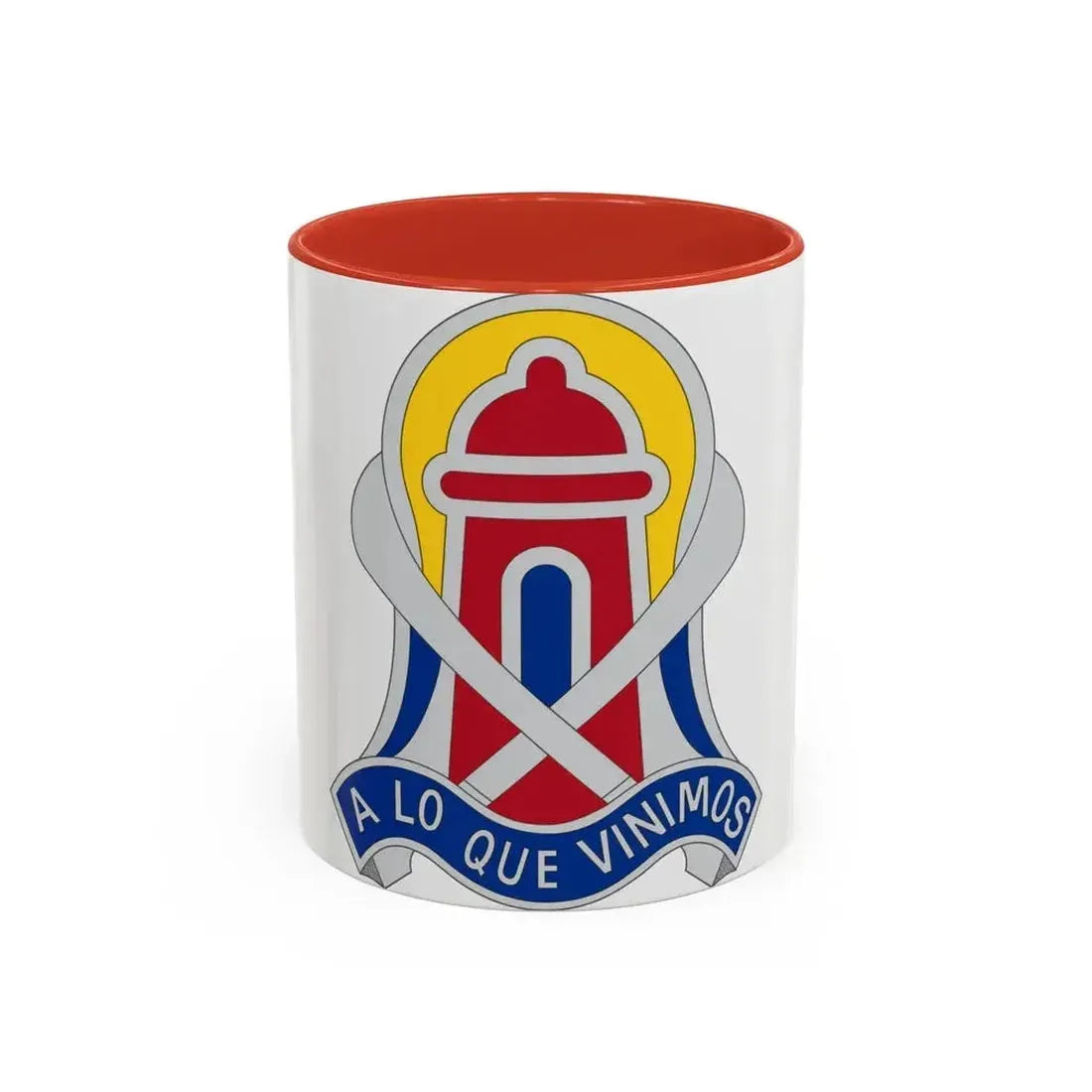 92 Military Police Brigade 2 (U.S. Army) Accent Coffee Mug 11oz Red - Go Mug Yourself