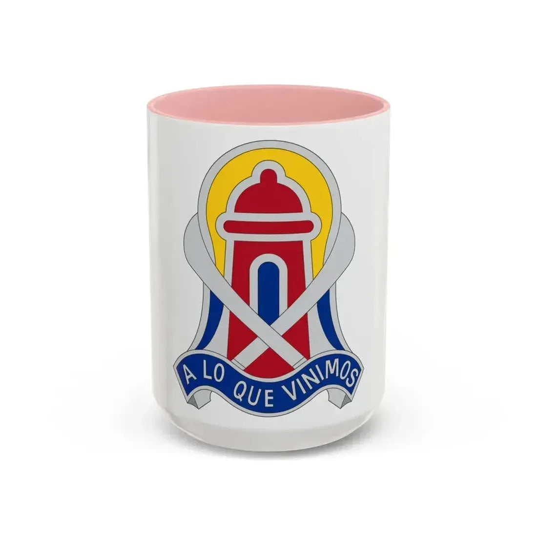 92 Military Police Brigade 2 (U.S. Army) Accent Coffee Mug 15oz Pink - Go Mug Yourself