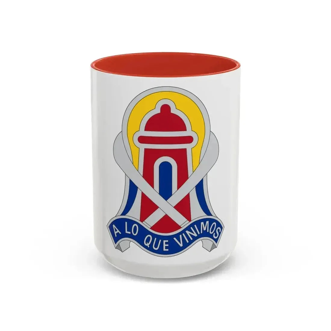 92 Military Police Brigade 2 (U.S. Army) Accent Coffee Mug 15oz Red - Go Mug Yourself